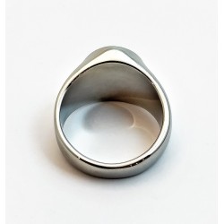 Roestvrijstalen Yin Yang Ring