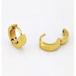 Goudkleurige Roestvrijstalen Oorringen (10mm x 3mm)