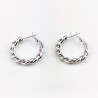 ∅25mm Geplatineerde Twisted Oorbellen - XUPING Oorringen Dames