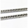 6,5mm Gourmet Ketting Dames - Heren - zilverkleurige Roestvrij Stalen - Schakelketting