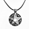 Grote Roestvrijstalen Medaillon Pentagram