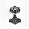 RVS Thor's Hammer Hanger met Maltezer Kruis