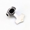 RVS Thor's Hammer Hanger met Maltezer Kruis