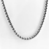 4mm Jasseron Schakelketting - Stalen Zilverkleur - Unisex Ketting