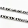 4mm Jasseron Schakelketting - Stalen Zilverkleur - Unisex Ketting
