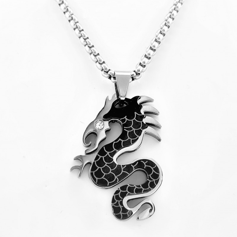 JeVenis Vintage Rode Draak Ketting Choker Vliegende Draak