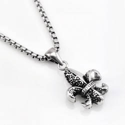 Heraldische Roestvrijstalen Fleur de Lis Hanger