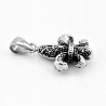 60cm x 3mm Jasseron Ketting + Heraldische Fleur de Lis Hanger - Heren - RVS