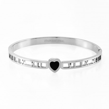 Roestvrijstalen Hart-Slavenarmband