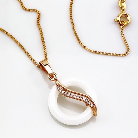 Xuping Vergulde Ketting en Keramiek-Hanger