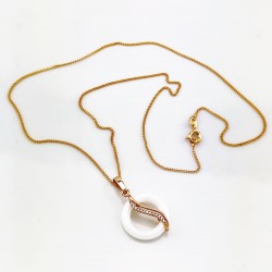 Xuping Vergulde Ketting en Keramiek-Hanger