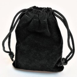 Zwarte Roestvrijstalen Ketting met Ronde-Hanger