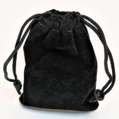 Zwarte Roestvrijstalen Ketting met Ronde-Hanger