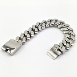 Gourmet Armband van Gepolijst Roestvrijstalen 316L
