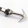 Donkerbruine Leren Armband met 316L RVS-Anker
