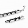 Zwart-Zilverkleur Roestvrijstalen Armband voor Gegraveerde