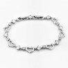 XUPING Gerhodineerd Armband met Hart en Kristallen