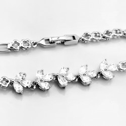 XUPING Gerhodineerd Klavertje Vier Armband