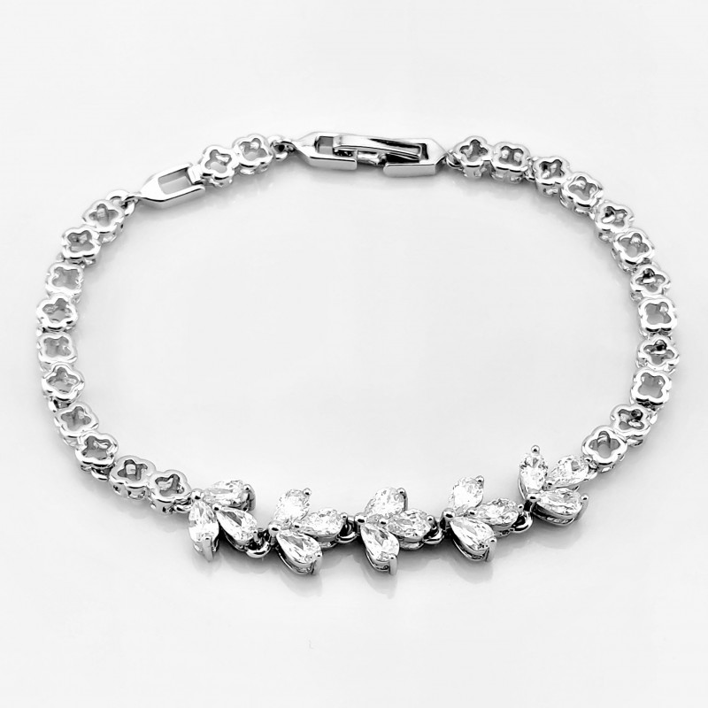 XUPING Gerhodineerd Klavertje Vier Armband XUPING Gerhodineerd Klavertje Vier Armband