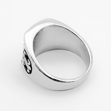 Roestvrijstalen Ring 'Fleur de lis'