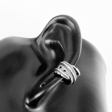 Fake RVS Helix Piercing met Veren