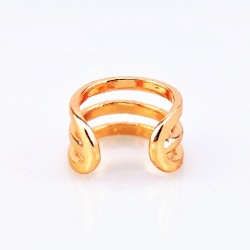 XUPING Vergulde Roségoudkleurig Fake Helix-Oorpiercing Triple Ring