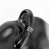 XUPING Vergulde Roségoudkleurig Fake Helix-Oorpiercing Triple Ring