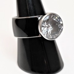 Stalen & Zwarte Keramische Ring met Geschroefde Zirkonia