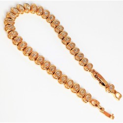 XUPING Rosé Vergulde Armband met Kristallen Zirkonia's