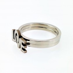 Roestvrijstalen LOVE-Ring