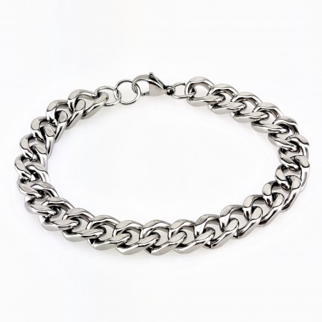 Stoer Roestvrijstalen Armband met Cubaanse Schakels