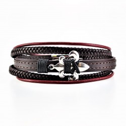 Donker Bruin Leren Armband...