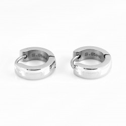 Gepolijst Roestvrij Stalen Oorringen (13mm x 4mm)