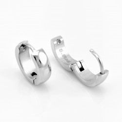 Gepolijst Roestvrij Stalen Oorringen (13mm x 4mm)