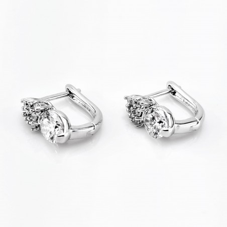 XUPING Elegante Oorbellen met Heldere Zirkonias