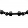 Prachtige Armband van Zwarte Agaatstenen