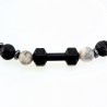 Prachtige Armband van zilverkleurige Jaspis Stenen