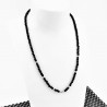 Zwarte Kristallen Ketting - Choker - Damesketting
