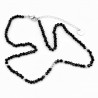 Zwarte Kristallen Ketting - Choker - Damesketting