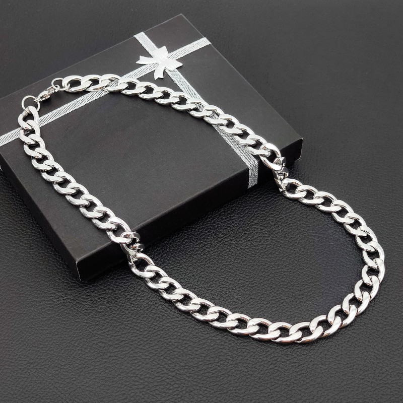 62cm x 13mm Stalen Cubaanse Ketting 62cm x 13mm Stalen Cubaanse Ketting