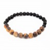 Kralenarmbanden van Tijgeroog-Onyx-Lava-Jaspis-Hematiet