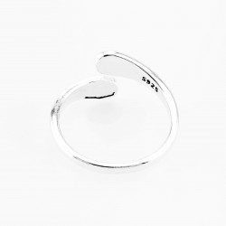 Gerhodineerd S925 Zilver Vintage Verstellbare Ring