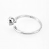 S925 Sterling Zilver Open solitaire met Zirkonia