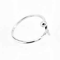 Gerhodineerd S925 Sterling Zilveren Ring met Vin