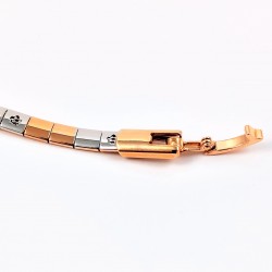 Xuping Choker Ketting Roségoudkleur-Zilverkleur