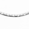 Xuping Choker Ketting Gerhodineerd Zilverkleur