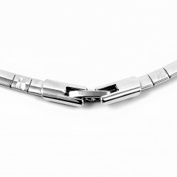 Xuping Choker Ketting Gerhodineerd Zilverkleur