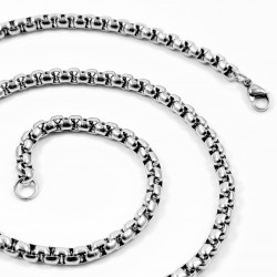 60cm x 5mm Ketting Unisex - Roestvrij Stalen Jasseron Schakelketting