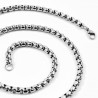 60cm x 5mm Ketting Unisex - Roestvrij Stalen Jasseron Schakelketting