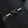 Roestvrijstalen Armband met Keramiek-Infinity